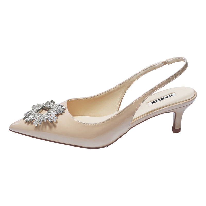 2 INCHES BEIGE GLOSSY POSIE GLAZE