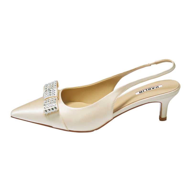 2 INCHES NATURAL BOW CLOUD HEEL